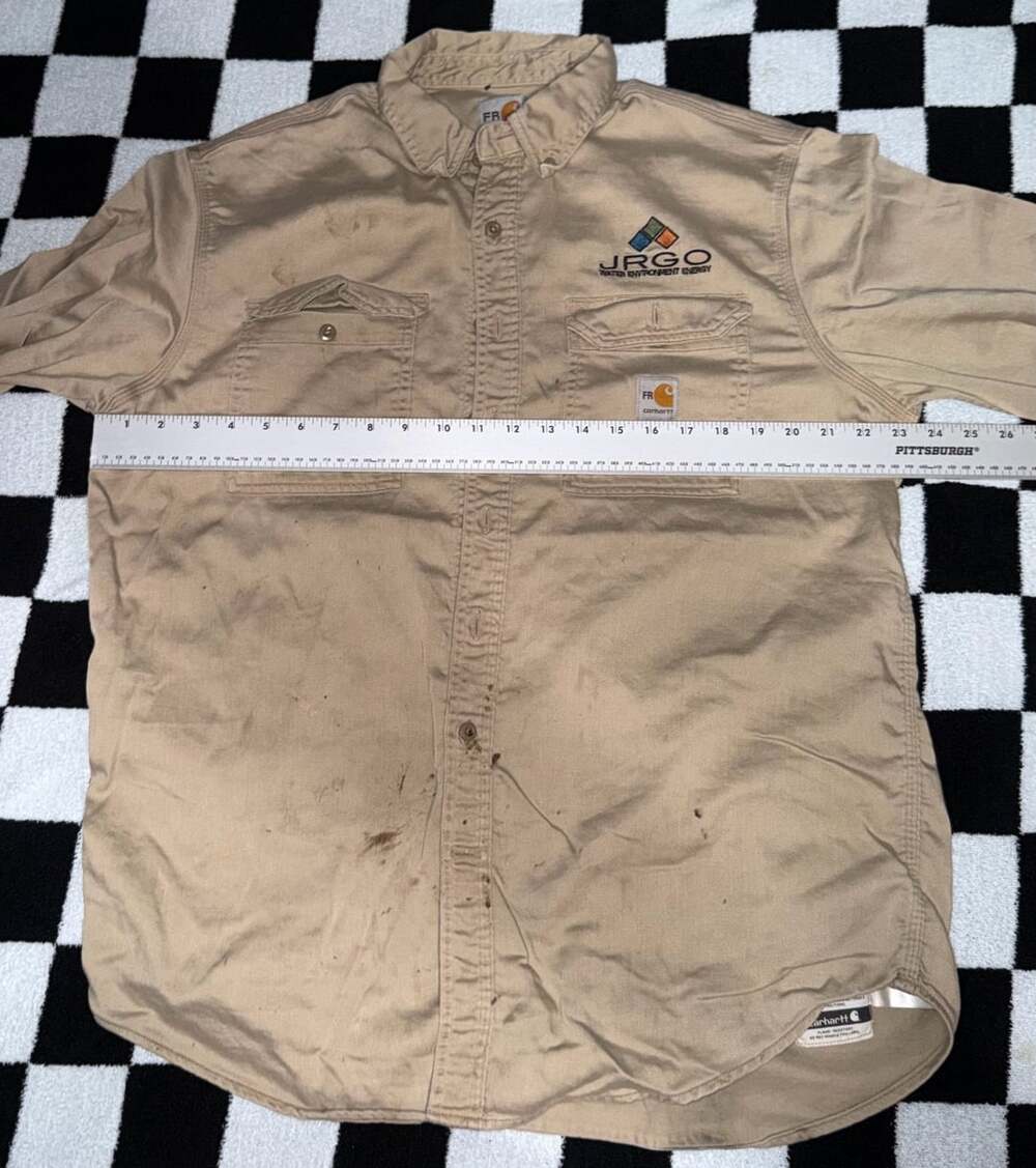 Carhartt Flame Resistant FR Tan Long Sleeve Work Shirt